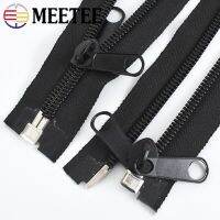 Meetee 10# 80-300cm Nylon Zippers Open-End Long Zip Large Sewing Closure Zipper for Tent Tailor Jacket Decoration Zips Accessory Door Hardware Locks F