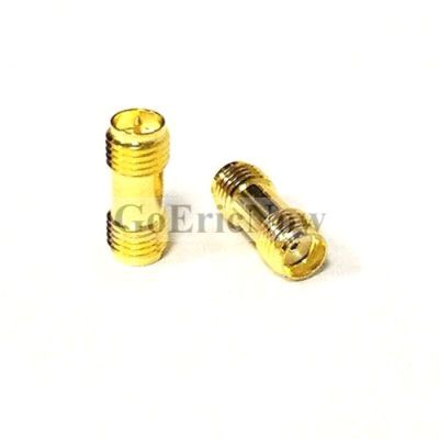 5 pcs  RF Coaxial Gold Tone RP-SMA Female to SMA Female Connector Plug Electrical Connectors
