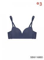 Sabina เสื้อชั้นใน Wireless Bra (ไม่มีโครง) รุ่น Modern V รหัส SBI91168 สีน้ำเงินเข้ม