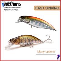 JUZHUFEI Japan Design Tackle เบสลายทาง เหยื่อ Minnow เบ็ดตกปลา ตกปลาในฤดูหนาว Sinking Minnow Baits