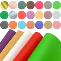 Litchi Printed PU Leatherette Vinyl Sewing Fabric  Leather  Earring Sewing Bag Clothing Sofa Car DIY Bow Material Sheet Roll Cleaning Tools