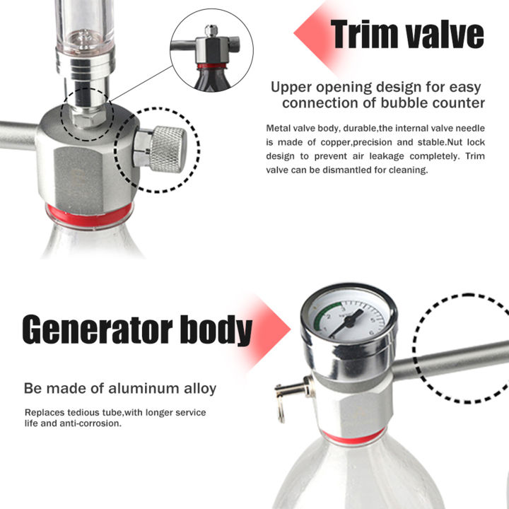 พิพิธภัณฑ์สัตว์น้ำ-diy-co2ระบบเครื่องกำเนิดไฟฟ้าชุด-co2ระบบเครื่องกำเนิดไฟฟ้าพร้อมวาล์วน้ำเครื่องทำฟองอากาศและตรวจสอบคาร์บอนไดออกไซด์เม็ด-reactor-ชุดสำหรับพืชพิพิธภัณฑ์สัตว์น้ำ