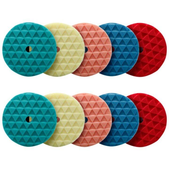 1 Polishing Pads,10Pc 6 Inch Backing Plate Compound Sponge Pads Cutting
