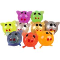 Venting Toy Pig Shape Splat Ball Cute Jelly Pig Toy Anti Stress Splat Ball Vent Pig Toy Pig Stress Relief Soft Rubber Water Ball excellent