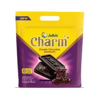 ? จูลี่ส์ ชาร์ม คุกกี้สอดไส้ช็อกโกแลต | Julies Charm Double Chocolate Sandwich 172g