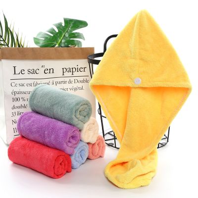 ┇❁ Women Hair Drying Hat Microfiber Shower Cap Quick-dry Hair Towel Super Absorbent Hair Towel For Women Bathroom Accessories