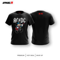 2023 New 2023 New [T-SHIRT BAND] ACDC Mickey Custom Design T-shirt (XS-5XL) DTG Printing