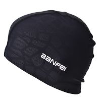 Adult Swimming Cap Nylon High Elastic Waterproof Comfortable Cloth Water Cube Swim Cap Surf Hat Manufacturers Wholesale