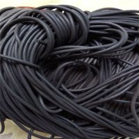 【CW】 Black Foamed silicone rubber seal strip Round dia1 1.5 2 3 4 5 6 7 8 mm Oring line cord Foaming rubber molding damper waterproof