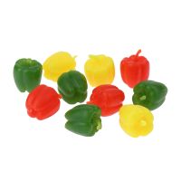┋✾ 5Pcs Miniature Pepper Model Dollhouse Simulation Vegetable Food Toys Dollhouse Food Doll House Kitchen Accessories Ornaments