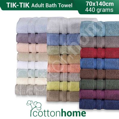 TIK TIK Towel: size Bath Towel: 440 Grams: 100 Natural Cotton READY STOCK Fast Shipping Comfortable