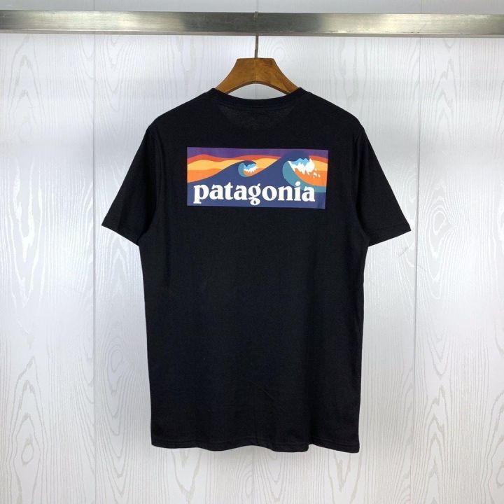 เสื้อยืดแขนสั้นพิมพ์ลายคลื่น-patagonia-ต่างประเทศ