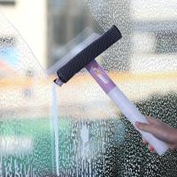 3in1 Spray Scrape Glass Wipe Window Squeegee Glass Cleaner Window Squeegee Cleaner With Silicone Holder Bathroom Mirror Scraper Clamps