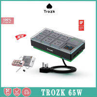 Trozk Punk พาวเวอร์กล่องแข็งเดสก์ท็อปแผงกระจายสายไฟแผงกระจายสายไฟแพตช์การชาร์จเร็ว65W