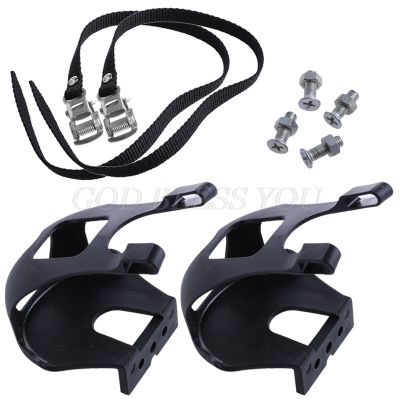 New 2021 Arrival Cycling Road Bike Mountain Bike Black Toe Clips With Straps For Bicycle Pedal Drop Shipping