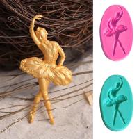 Livecity Ballet Girl Silicone Mold Fondant Cake Chocolate Cookie Decorating Mould Tool