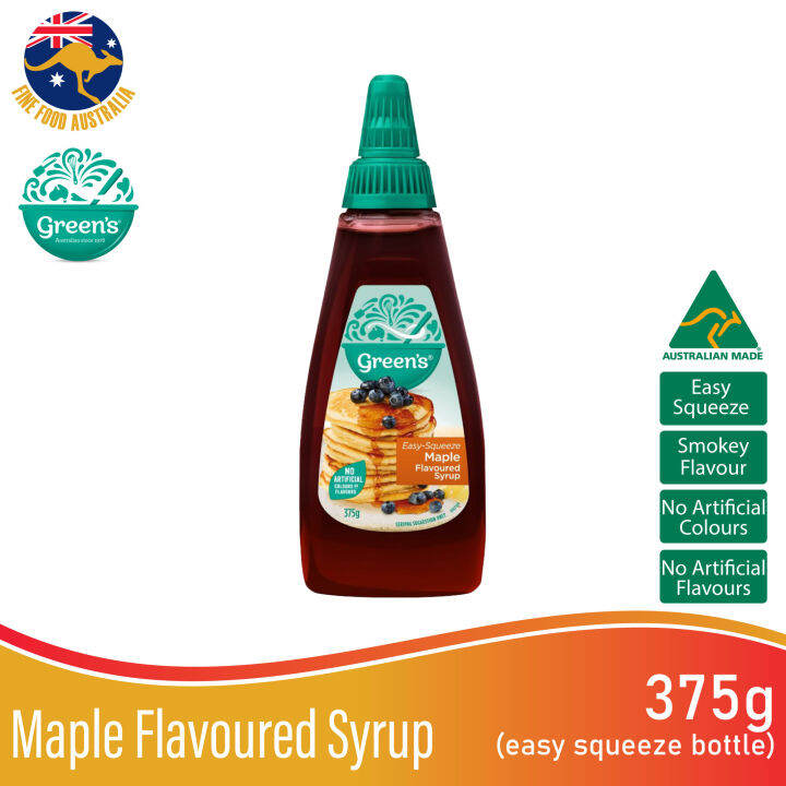 Green's Maple Flavoured Syrup 375ml Authentic Australian Maple Syrup