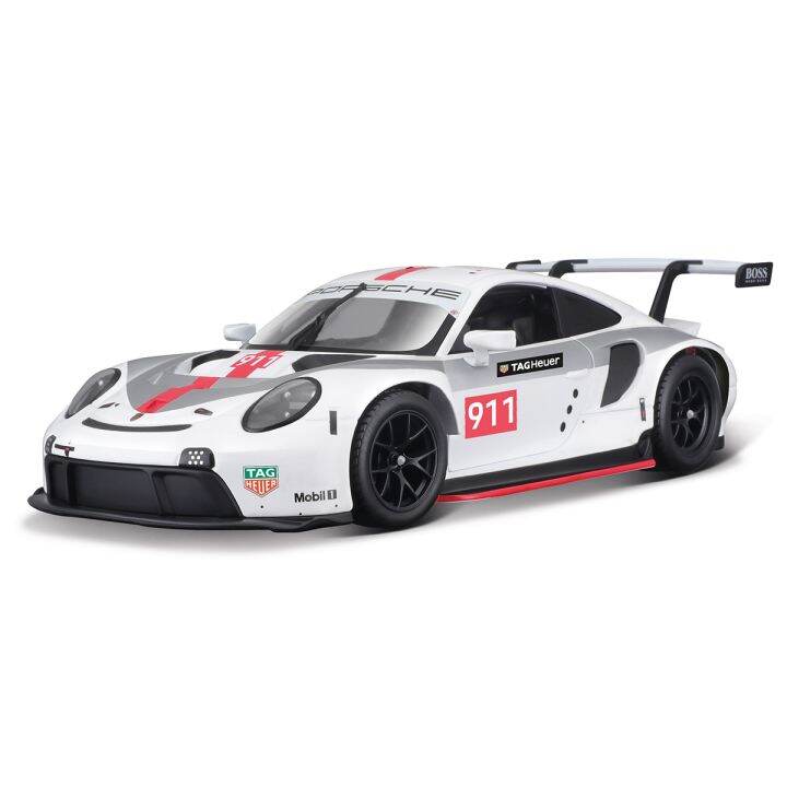 bburago-1-24-porsche-911-rsr-sports-car-static-die-cast-vehicles-collectible-model-car-toys