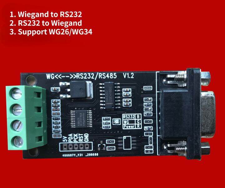 Wiegand Converter, Wiegand To RS232/RS485/TTL, Text Input And Output ...