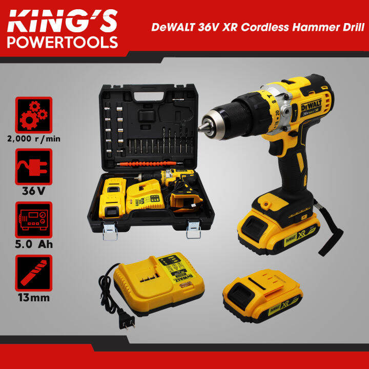 DeWALT 36V Cordless Hammer Drill (Set B) Lazada PH