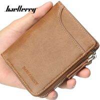 [COD] baellerry mens business casual short multi-functional zipper new coin purse tide