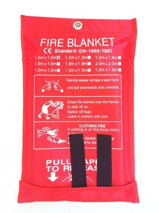 1M X 1M Sealed Fire Blanket Home Safety Fighting Fire Extinguishers