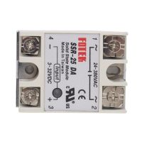 1ชิ้นโมดูลโซลิดสเตทรีเลย์ Ssr-25da 25a /250V 3-32V Dc อินพุต24-380vac เอาต์พุตขาย