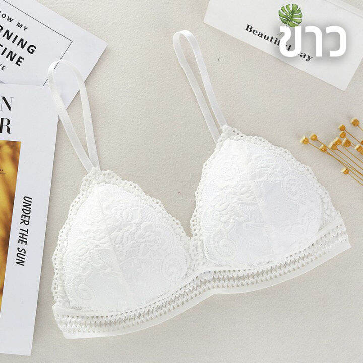 braforyou-n206-บราสายเดี่ยว-บราลูกไม้-ปรับสายได้-ไม่มีโครง-หลังตะขอ-ฟรีไซส์-ยังไม่มีคะแนน