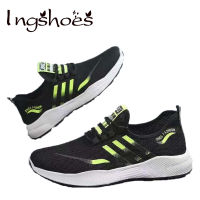 ?Mens Mesh Sneakers? รองเท้าผ้าใบสีดำ เหมาะกับเสื้อผ้าทุกสไตล์ รองเท้าผู้ชายที่ต้องมี