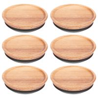 Wide Mouth Wooden Storage Lids for Ball/Mason/Kerr Jars,Natural Acacia Wood, Food-Grade Material for Wide Mouth Jars