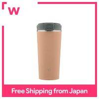 Zojirushi ขวดน้ำ Tumbler พกพา Tumbler ไม่มีรอยต่อ Flip Type 0.3L Cinnamon Beige SX-KA30-CM