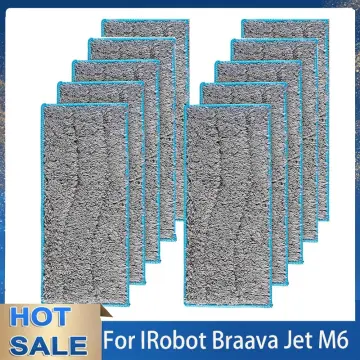Compatible for iRobot Braava Jet M6 (6110) (6012) (6112) (6113) Robot  Vacuum Cleaner Mop Cloth Wet / Dry Parts Replacement