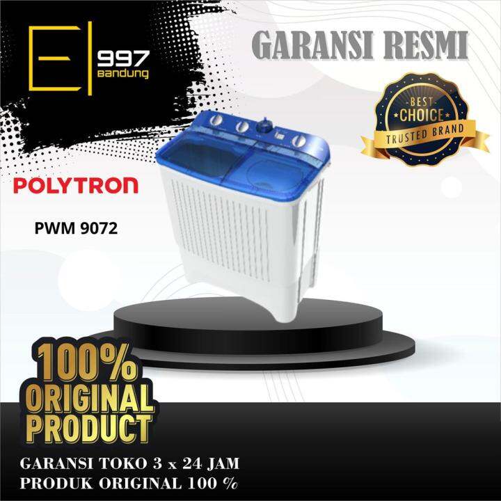 Mesin Cuci Polytron Pwm Pwm Tabung Kg Biru Lazada Indonesia