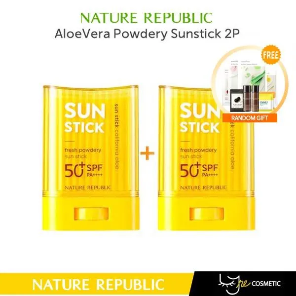 ★1 1★ Nature Republic California Aloe Fresh Powdery Sun Stick SPF50 x ...