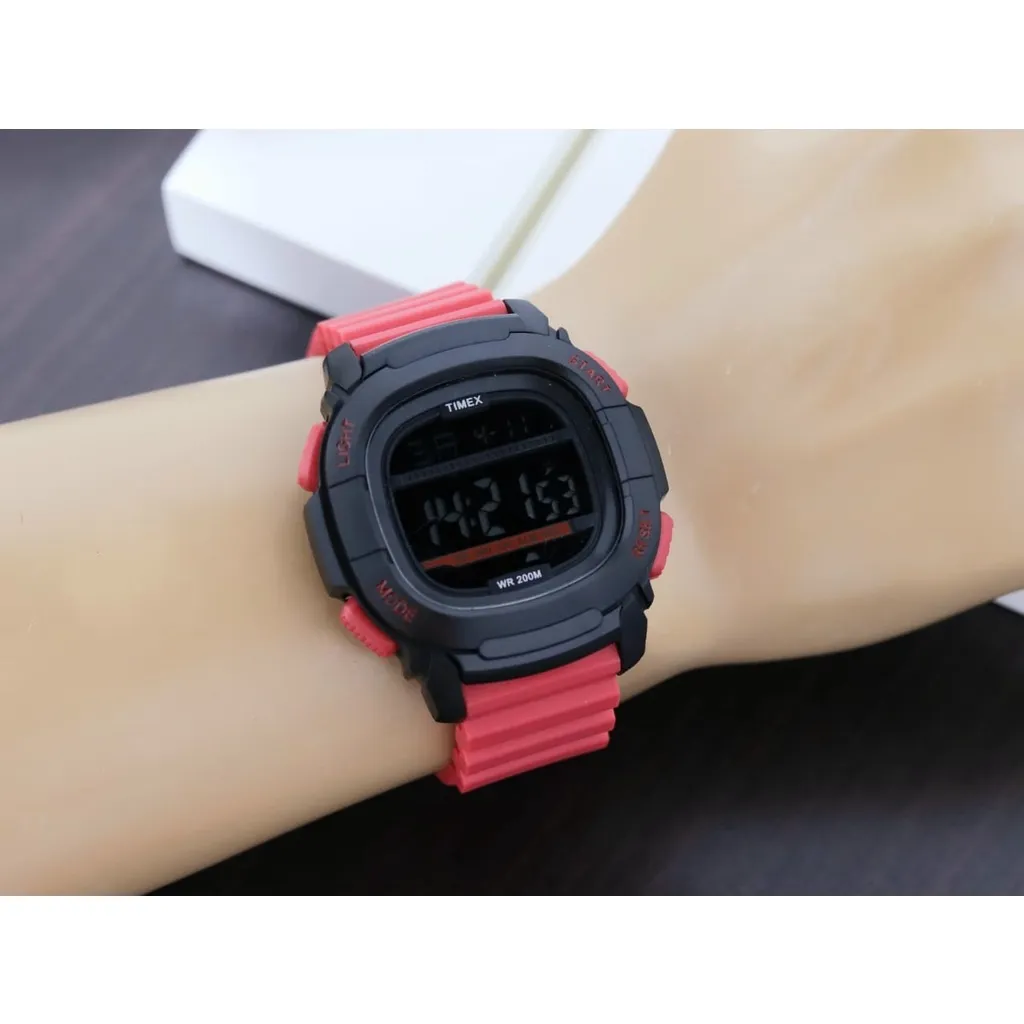 PRIA Timex DIGITAL STRAP RUBBER Men SPORT Watches / ANTI Water Men Watches  | Lazada PH