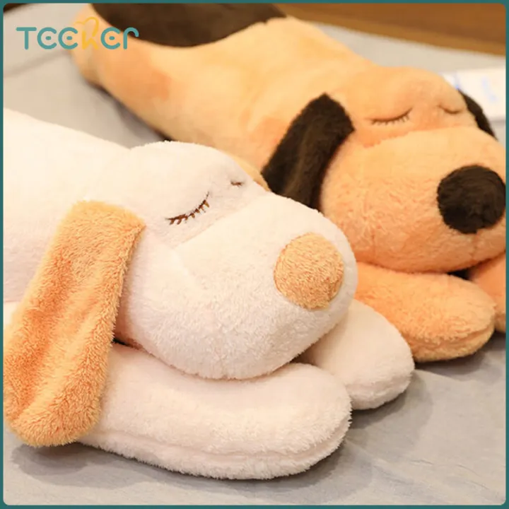 Teeker Plush Dog Doll Pillow Soft Stuffed Long Pillow Cute Cartoon Dog