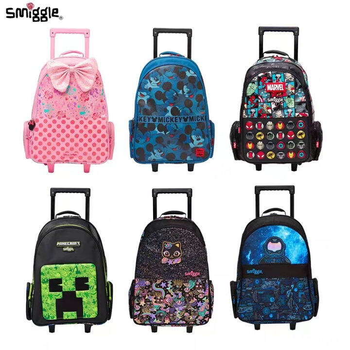 Smiggle Trolley Backpack With Light Up Wheels Collection Lazada PH