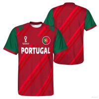 New World Cup Portugal Fans T-shirt Sports Short Sleeve Round Neck Unisex Large A