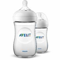 ?. Philips AVENT ขวดนม รุ่น Natural สีขาว ขนาด 9 ออนซ์ / 260ml แพ็คคู่ 2 ขวด