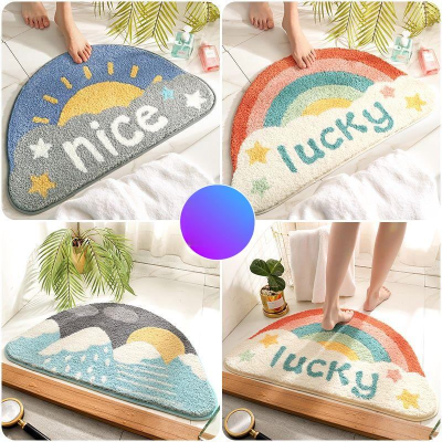 พรมเช็ดเท้ากันลื่น Door Mat with Non-Slip พรมเช็ดเท้า ลายน่ารัก 40*60 cm พรมเช็ดเท้าขนนุ่ม พรมแต่งห้อง พรมปูพื้น พรมเช็ดเท้า พรมกันลื่น พรมห้องนอน พรมตกแต่งห้อง พรมแต่งห้องนอน พรมตกแต่งบ้าน พรมเช็ดเท้ากันลื่นซับน้ำอย่างดี Indoor Doormat Non-Slip