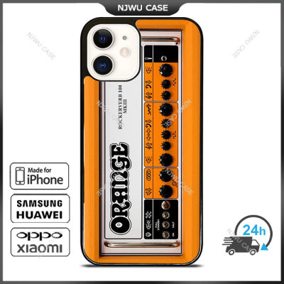 Orange Guitar Bass Amp Phone Case for iPhone 14 Pro Max / iPhone 13 Pro Max / iPhone 12 Pro Max / XS Max / Samsung Galaxy Note 10 Plus / S22 Ultra / S21 Plus Anti-fall Protective Case Cover