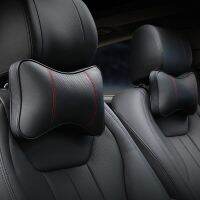 3D Three-dimensional Car Headrest Comfortable Breathable Leather Seat Neck Pillows Rest Cushion Support Car Interior Accessories Seat Cushions