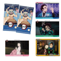 ปีศาจฆ่านิเมชั่น Kamado Tanjirou บัตรของแท้ที่ได้รับอนุญาตเด็กของขวัญวันเกิดหายากคลาสสิกคอลเลกชัน180ชิ้น