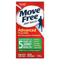 Schiff Move Free กลูโคซามีน สุขภาพร่วมกัน แคลเซียม 120 Tablet Advanced Glucosamine Chondroitin Plus MSM Joint Health