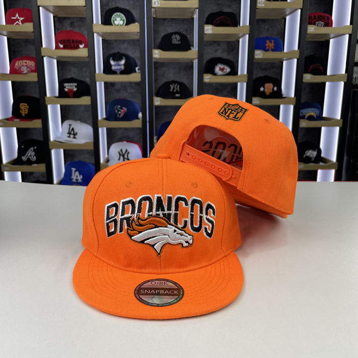 Denver Broncos NFL Orange Snapback Flatbilled Baseball Cap Sports Hat Men