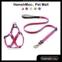 HamshMoc Quick Fit สายรัดสุนัขและสายจูงชุด Step In Pet Puppy Harness ปรับนุ่มเบาะสุนัขสำหรับสุนัขขนาดกลางขนาดเล็ก