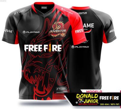 Free Shirt (สต็อกเพียงพอ) Gaming fire PUBG MT0322 Jersey ESPORT mobile legend fullprint 24คุณภาพสูง size:S-5XL