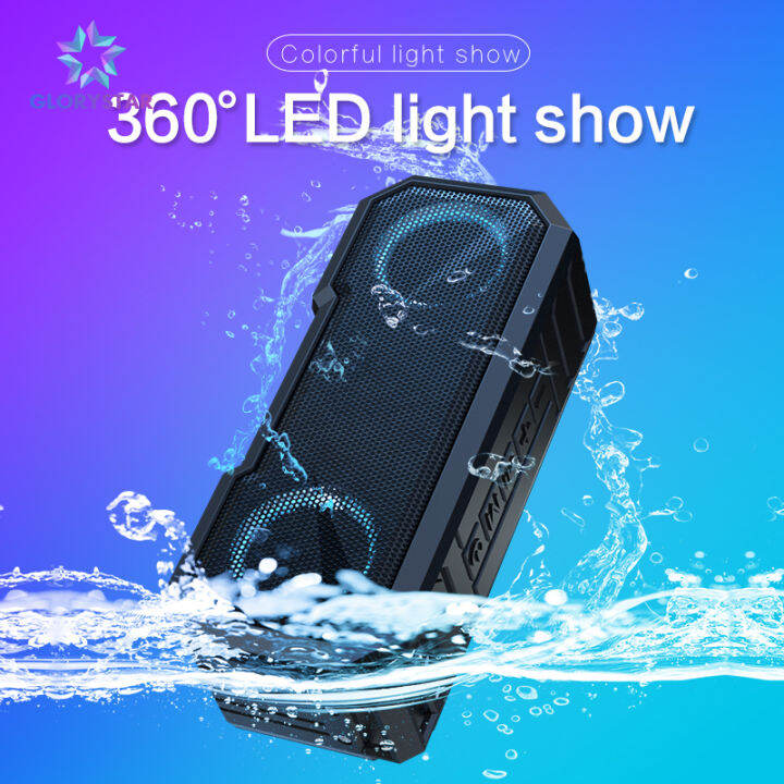 X8 Wireless Bluetooth Speaker Ipx7 Waterproof Colorful Luminous with