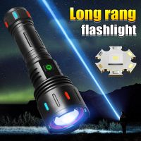 Ultra Powerful Led Flashlight 18650 Tactical Torch Type C Rechargeable Flash Lights XHP360 Camping Lantern Waterproof Hand Lamp