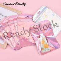 【hot sale】 ◙♛◈ B41 50Packs 4 Styles Resealable Holographic Bags Cute Eyelash Packaging Bags For Lip Gloss Lash Foil Small Ziplock Bags